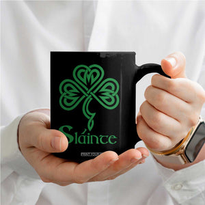 Funny Irish Beer Drinking St Patrick's Day Slainte Coffee Mug Celtic Shamrock TS11 Print Your Wear