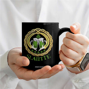 Funny Irish Beer Drinking St Patrick's Day Slainte Coffee Mug Claddagh Ring Celtic Shamrock TS11 Print Your Wear