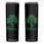 Funny Irish Beer Drinking St Patrick's Day Slainte Skinny Tumbler Celtic Shamrock TS11 Black Print Your Wear