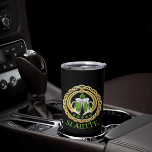 Funny Irish Beer Drinking St Patrick's Day Slainte Tumbler Cup Claddagh Ring Celtic Shamrock TS11 Print Your Wear