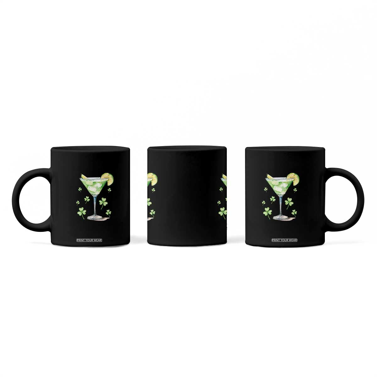 Funny Irish St Patrick's Day Cocktail Coffee Mug Let's Get Shamrocked Irish Festival TS11 Print Your Wear
