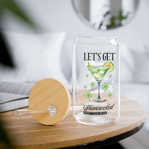 Funny Irish St Patrick's Day Cocktail Glass Can Let's Get Shamrocked Irish Festival TS11 Print Your Wear