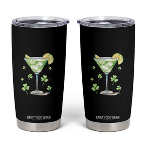 Funny Irish St Patrick's Day Cocktail Tumbler Cup Let's Get Shamrocked Irish Festival TS11 Black Print Your Wear
