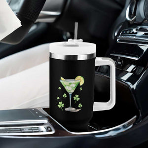 Funny Irish St Patrick's Day Cocktail Tumbler With Handle Let's Get Shamrocked Irish Festival TS11 Print Your Wear