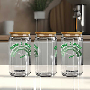 Funny Irish St. Patrick's Day Glass Can Drunk-O-Meter Drinking Party Shamrock TS11 Print Your Wear
