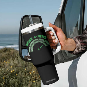 Funny Irish St. Patrick's Day Tumbler With Handle Drunk-O-Meter Drinking Party Shamrock TS11 Print Your Wear