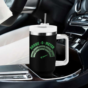 Funny Irish St. Patrick's Day Tumbler With Handle Drunk-O-Meter Drinking Party Shamrock TS11 Print Your Wear