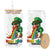 Funny Irish Yoga St Patrick's Day Beer Drinking Glass Can Drunk Leprechaun TS11 Black Print Your Wear