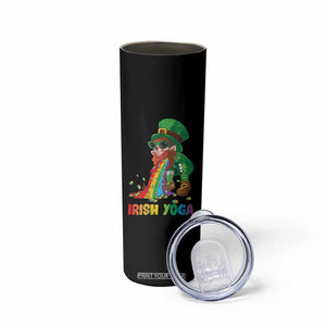 Funny Irish Yoga St Patrick's Day Beer Drinking Skinny Tumbler Drunk Leprechaun TS11 Print Your Wear