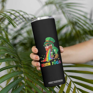 Funny Irish Yoga St Patrick's Day Beer Drinking Skinny Tumbler Drunk Leprechaun TS11 Print Your Wear