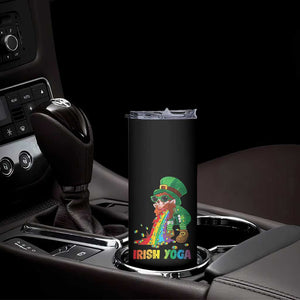 Funny Irish Yoga St Patrick's Day Beer Drinking Skinny Tumbler Drunk Leprechaun TS11 Print Your Wear