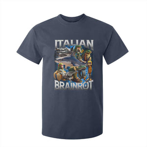 Funny Italian Brainrot Gen Z Meme T Shirt For Kid TS11 Navy Print Your Wear