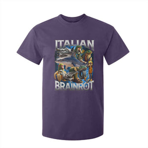 Funny Italian Brainrot Gen Z Meme T Shirt For Kid TS11 Purple Print Your Wear