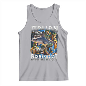 Funny Italian Brainrot Gen Z Meme Tank Top TS11 Athletic Heather Print Your Wear