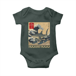 Funny Italian Brainrot Tralalero Tralala Shark Baby Onesie Japanese Art Gen Z Meme TS11 Print Your Wear