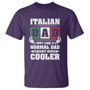 Funny Italian Dad Just Like A Normal Dad Except Much Cooler T Shirt Pinched Fingers Father's Day TS11 Purple Print Your Wear