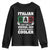 Funny Italian Dad Just Like A Normal Dad Except Much Cooler Youth Sweatshirt Pinched Fingers Father's Day TS11 Black Print Your Wear