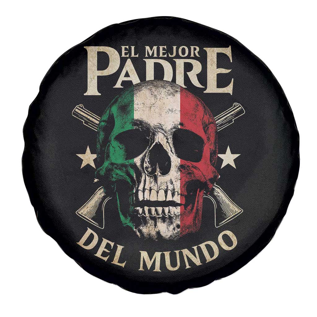 Funny Italian Dad Spare Tire Cover El Mejor Padre Del Mundo Skull Father's Day TS11 Print Your Wear