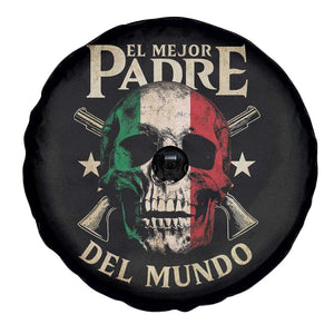 Funny Italian Dad Spare Tire Cover El Mejor Padre Del Mundo Skull Father's Day TS11 Print Your Wear
