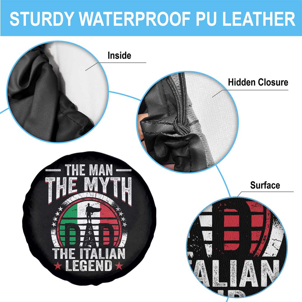 Funny Italian Dad Spare Tire Cover The Man The Myth The Italian Legend TS11 Print Your Wear