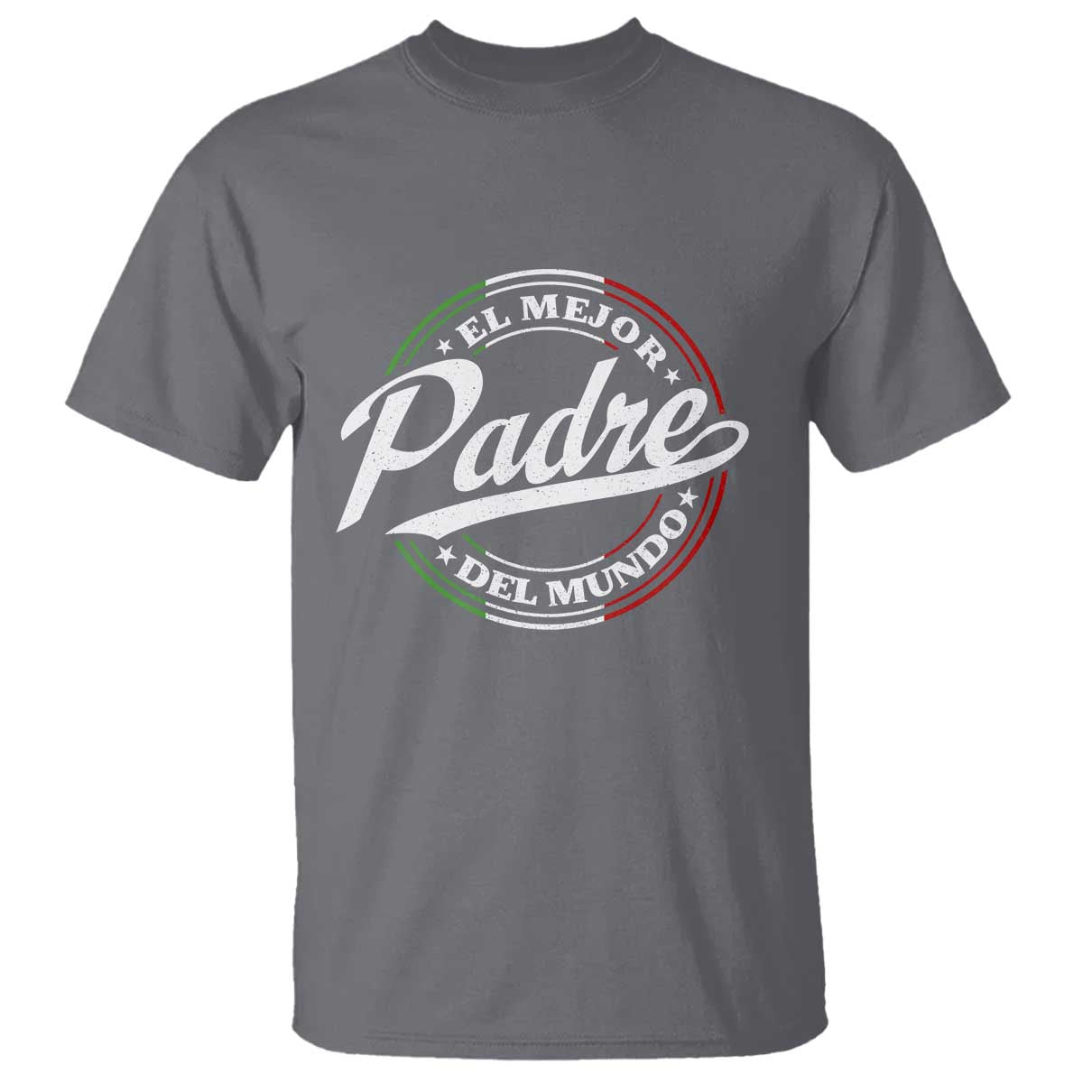 Funny Italian Dad T Shirt El Mejor Padre Del Mundo Father's Day TS11 Charcoal Print Your Wear