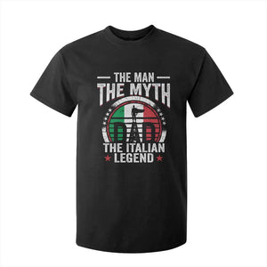 Funny Italian Dad T Shirt For Kid The Man The Myth The Italian Legend TS11 Black Print Your Wear