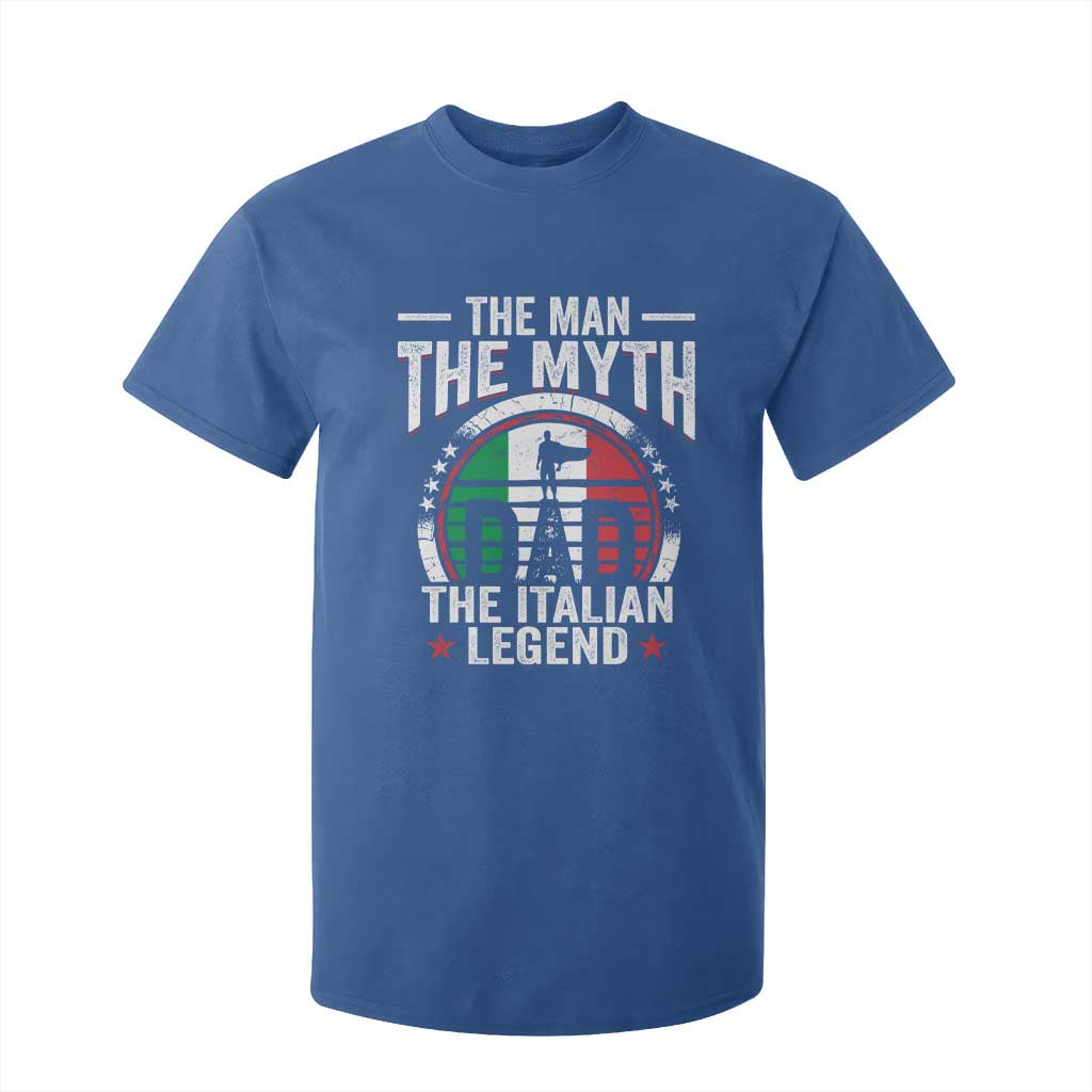 Funny Italian Dad T Shirt For Kid The Man The Myth The Italian Legend TS11 Royal Blue Print Your Wear