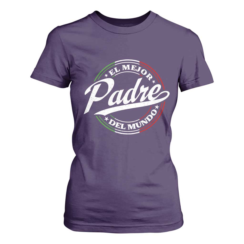 Funny Italian Dad T Shirt For Women El Mejor Padre Del Mundo Father's Day TS11 Purple Print Your Wear