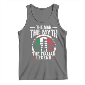 Funny Italian Dad Tank Top The Man The Myth The Italian Legend TS11 Black Heather Print Your Wear