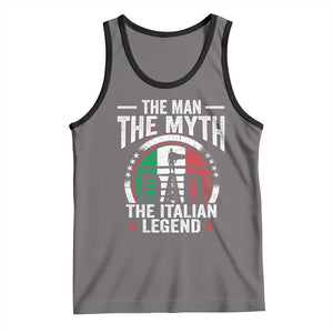 Funny Italian Dad Tank Top The Man The Myth The Italian Legend TS11 Deep Heather Black Print Your Wear