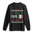 Funny Italian Dad The Best Father Of The World Long Sleeve Shirt El Mejor Papa Del Mundo TS11 Black Print Your Wear
