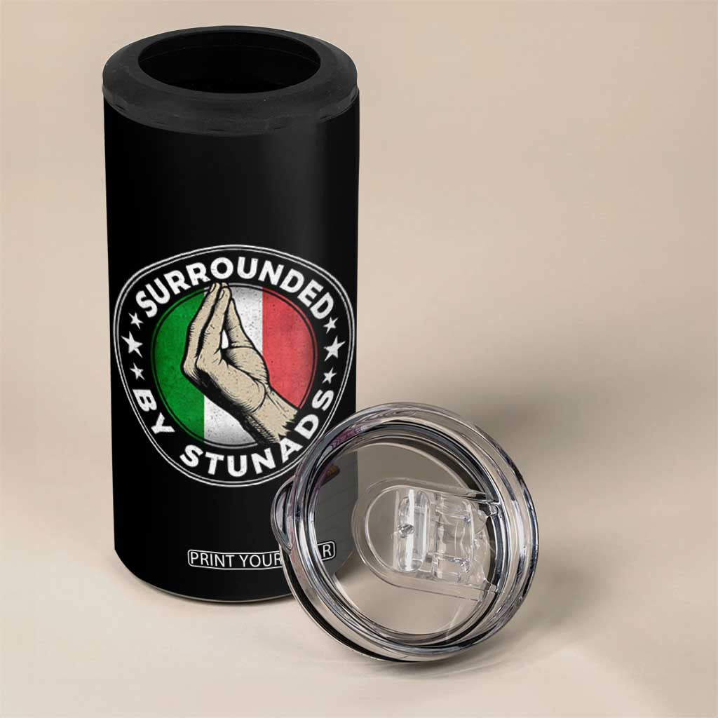 Funny Italian Slang 4 in 1 Can Cooler Tumbler Surrounded By Stunads Che Vuoi TS11 Print Your Wear