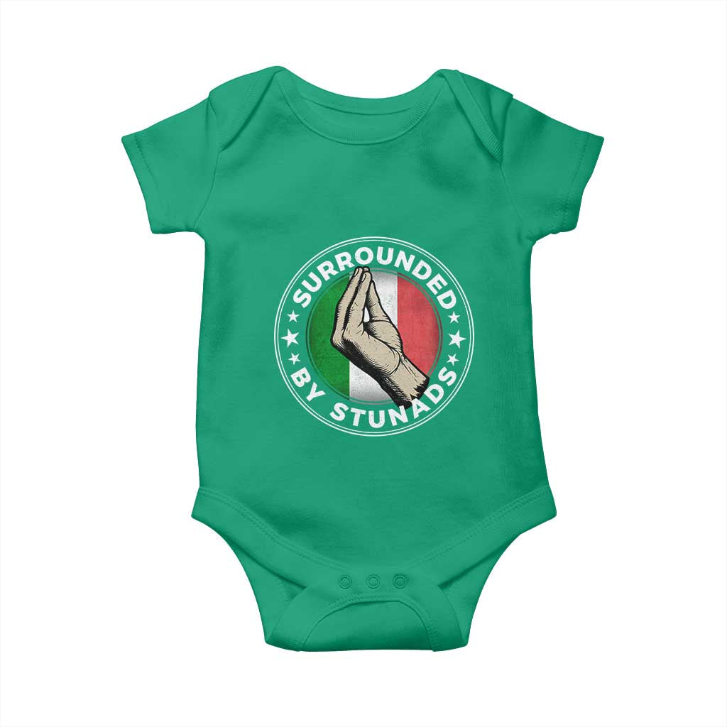 Funny Italian Slang Baby Onesie Surrounded By Stunads Che Vuoi TS11 Irish Green Print Your Wear