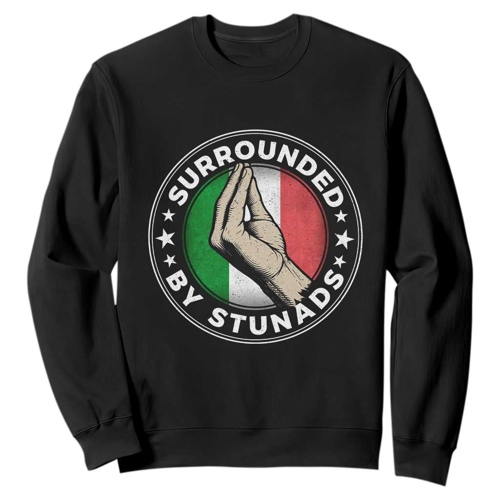 Funny Italian Slang Sweatshirt Surrounded By Stunads Che Vuoi TS11 Black Print Your Wear