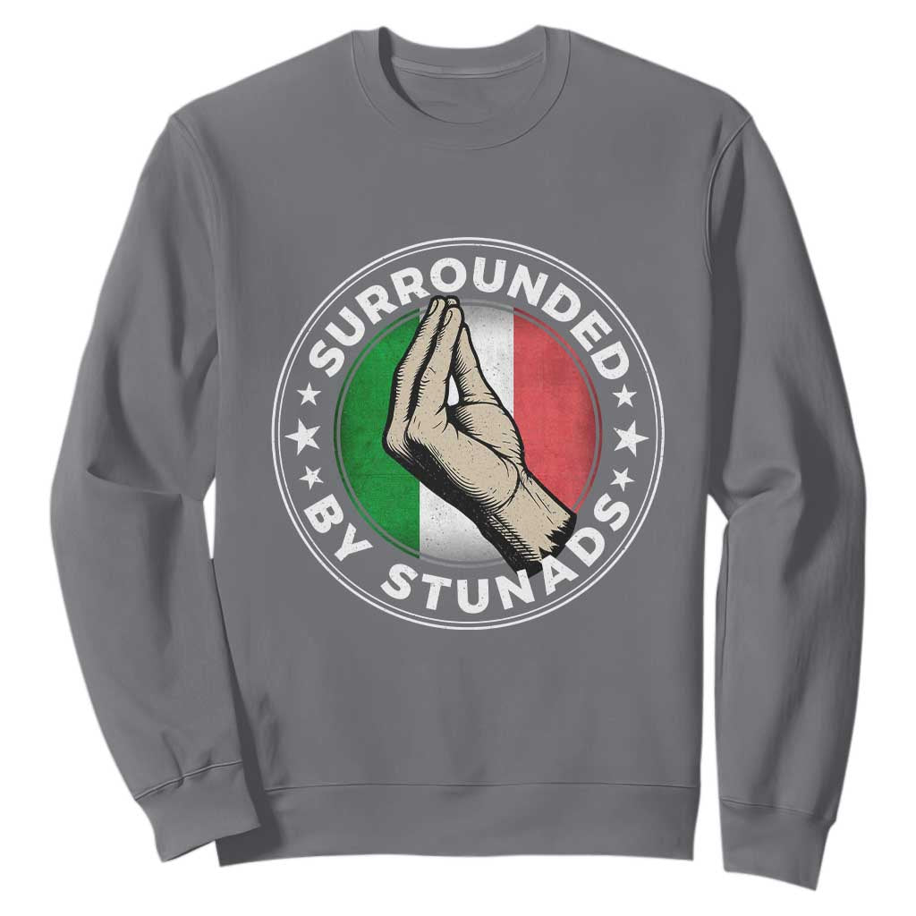 Funny Italian Slang Sweatshirt Surrounded By Stunads Che Vuoi TS11 Charcoal Print Your Wear