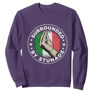 Funny Italian Slang Sweatshirt Surrounded By Stunads Che Vuoi TS11 Purple Print Your Wear