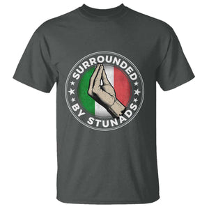 Funny Italian Slang T Shirt Surrounded By Stunads Che Vuoi TS11 Dark Heather Print Your Wear
