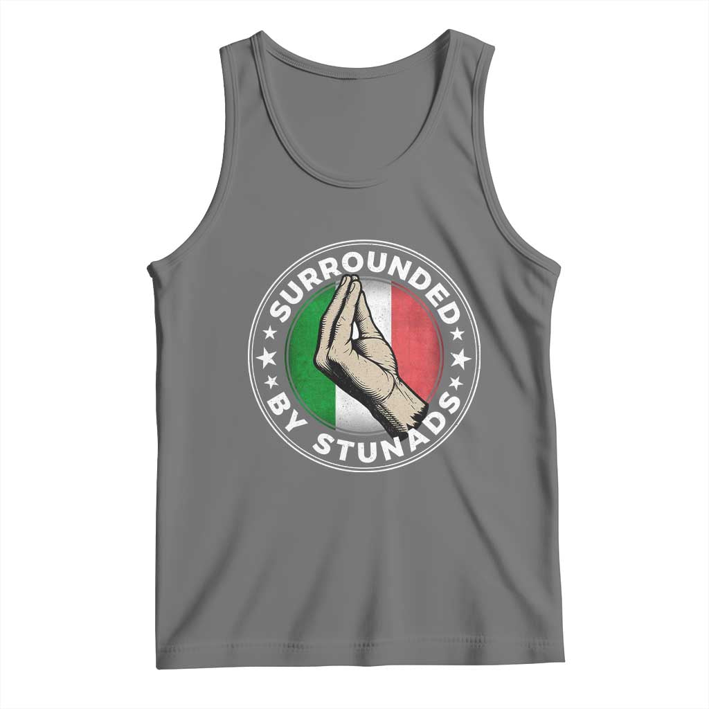 Funny Italian Slang Tank Top Surrounded By Stunads Che Vuoi TS11 Black Heather Print Your Wear
