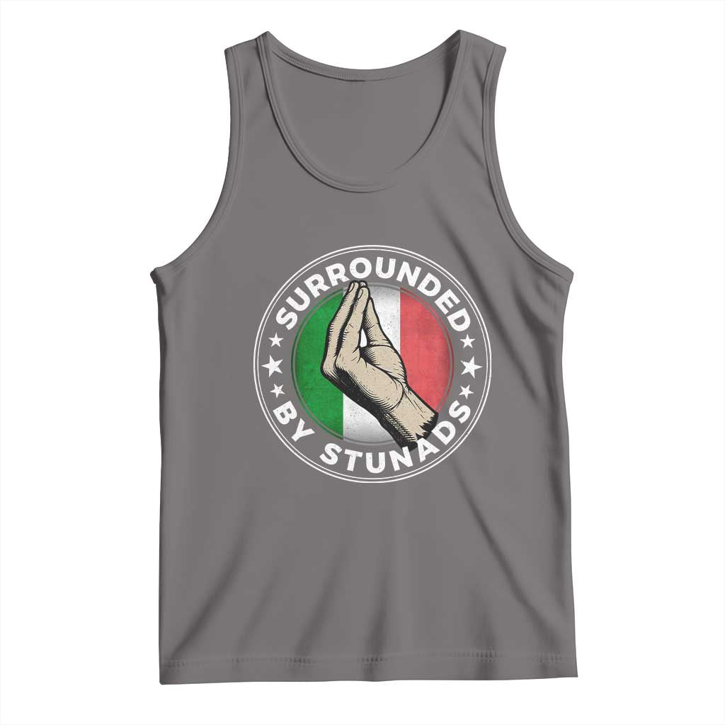 Funny Italian Slang Tank Top Surrounded By Stunads Che Vuoi TS11 Deep Heather Print Your Wear