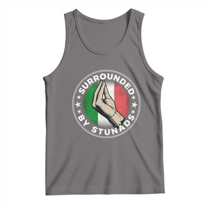 Funny Italian Slang Tank Top Surrounded By Stunads Che Vuoi TS11 Deep Heather Print Your Wear