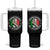 Funny Italian Slang Tumbler With Handle Surrounded By Stunads Che Vuoi TS11 One Size: 40 oz Black Print Your Wear