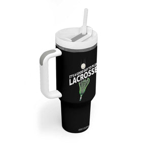 Funny It's A Good Day To Play Lacrosse Lax Tumbler With Handle TS11 Print Your Wear
