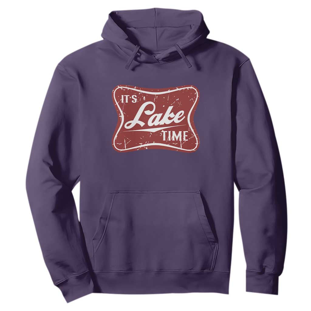 Funny It's Lake Time Hoodie Lake Life Summer Vacation TS11 Purple Print Your Wear