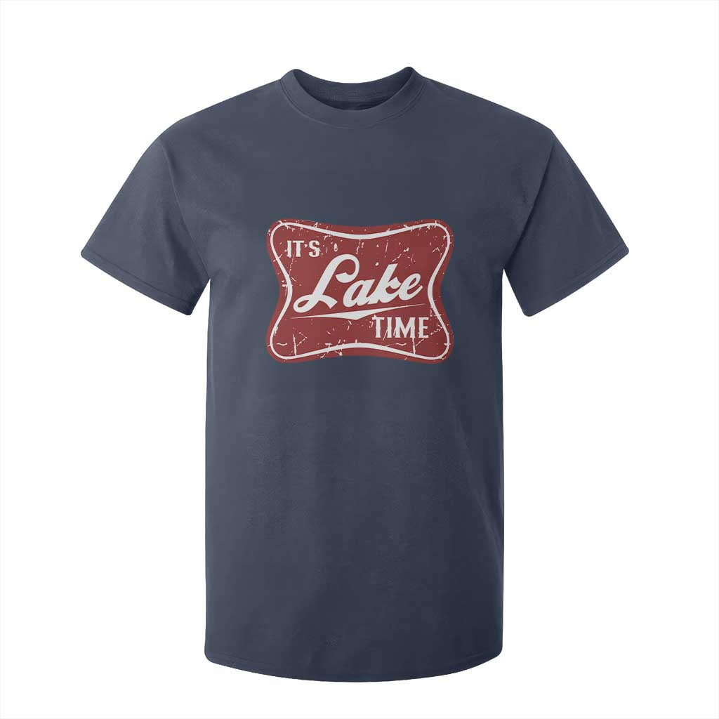 Funny It's Lake Time T Shirt For Kid Lake Life Summer Vacation TS11 Navy Print Your Wear