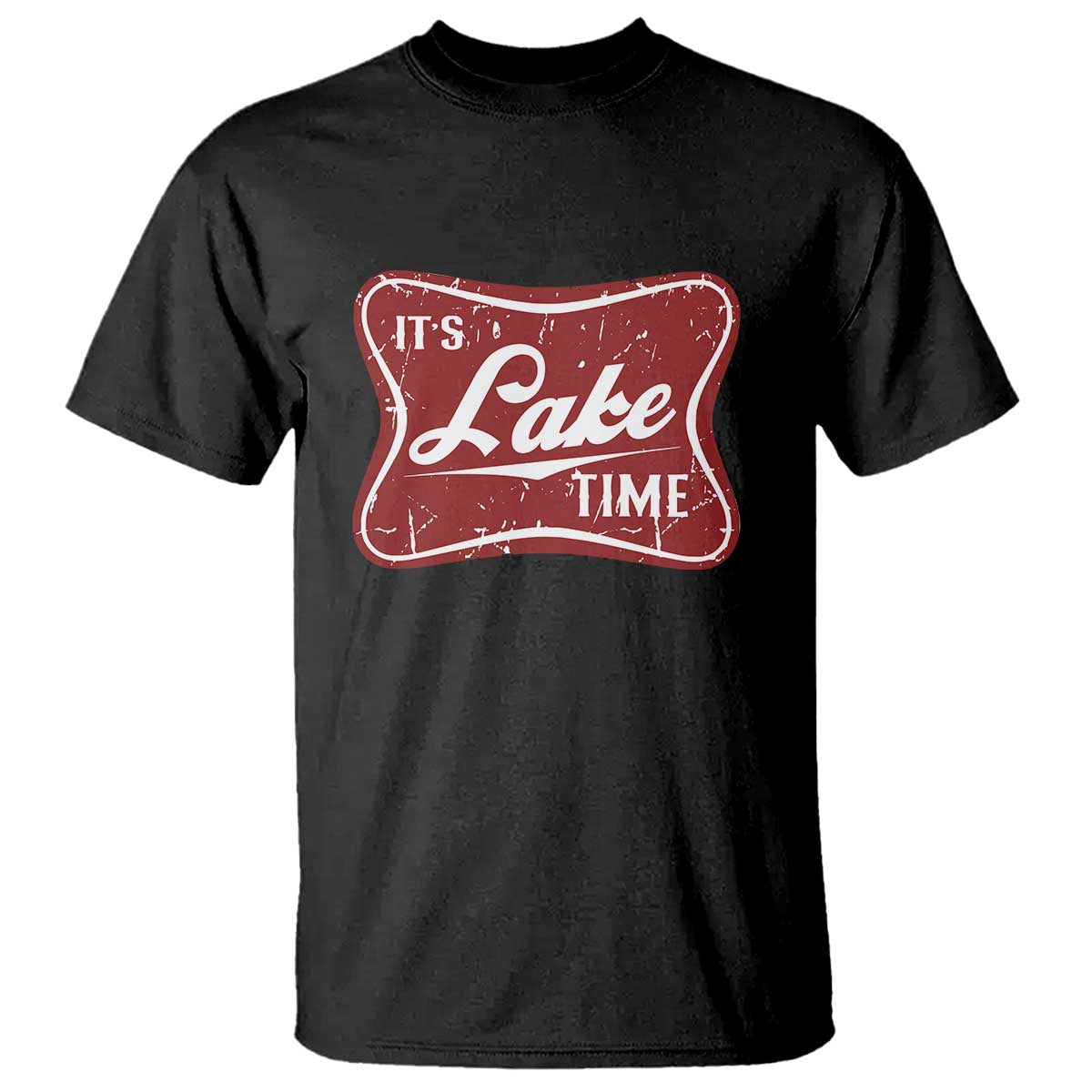Funny It's Lake Time T Shirt Lake Life Summer Vacation TS11 Black Print Your Wear