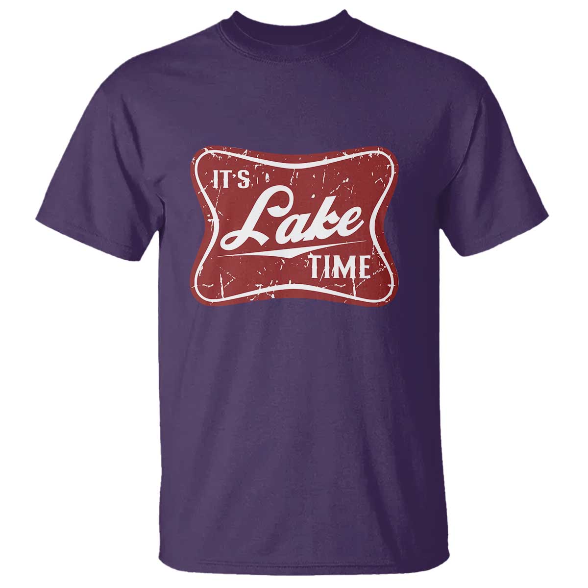 Funny It's Lake Time T Shirt Lake Life Summer Vacation TS11 Purple Print Your Wear
