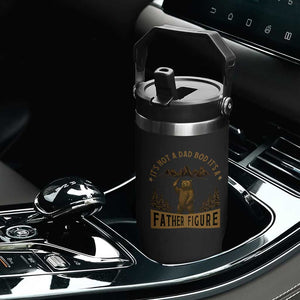 Funny It's Not A Dad Bod It's A Father Figure Flip Straw Tumbler Bear Beer Father's Day TS11 Print Your Wear