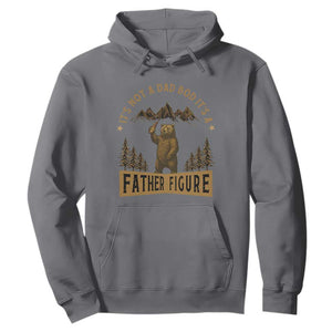 Funny It's Not A Dad Bod It's A Father Figure Hoodie Bear Beer Father's Day TS11 Charcoal Print Your Wear