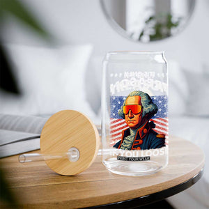 Funny Its Only Treason If You Loose George Washington Glass Can 4th Of July TS11 Print Your Wear