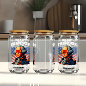 Funny Its Only Treason If You Loose George Washington Glass Can 4th Of July TS11 Print Your Wear